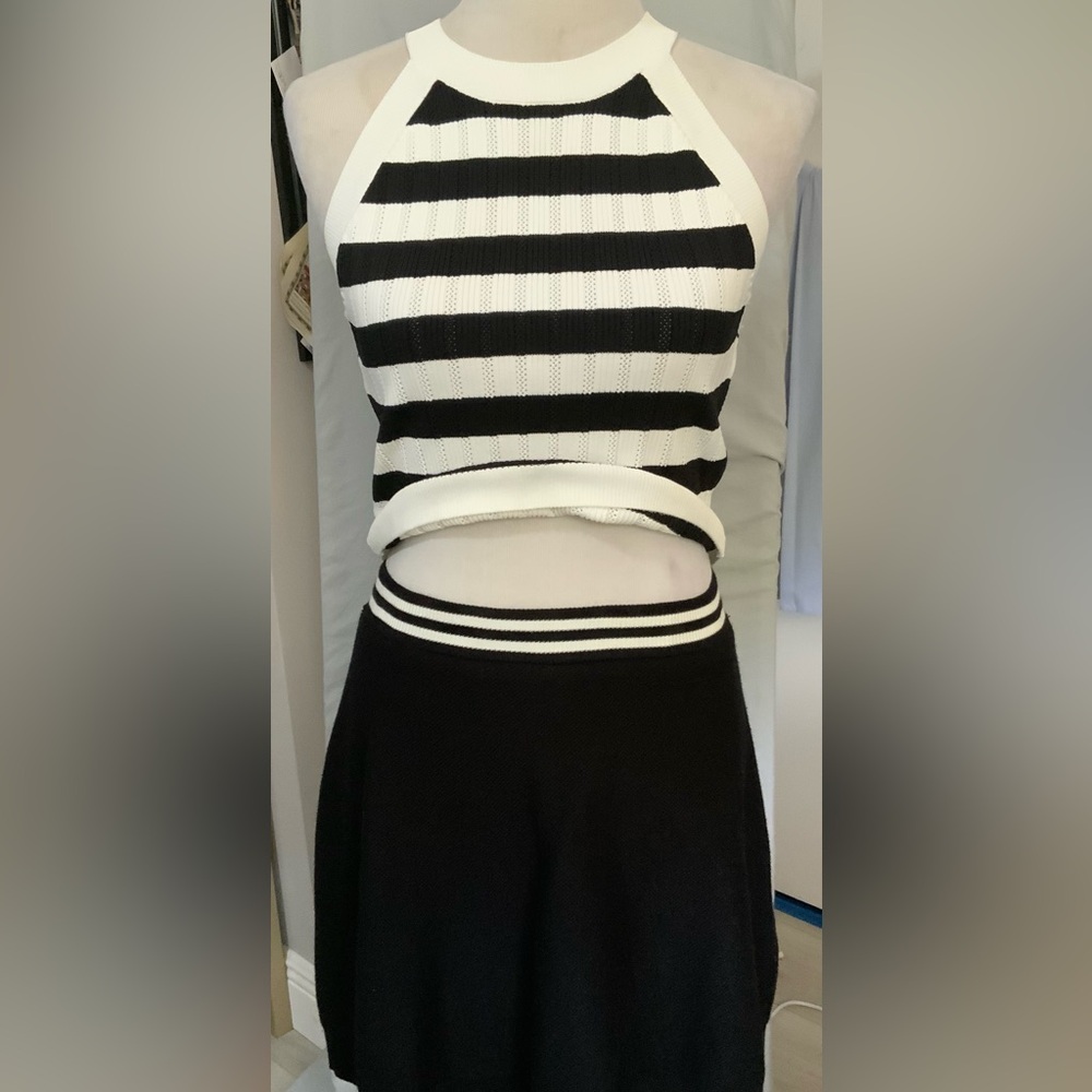 Curated House of Harlow 1960 Knit Halter Top & Skirt Set (XS + M)